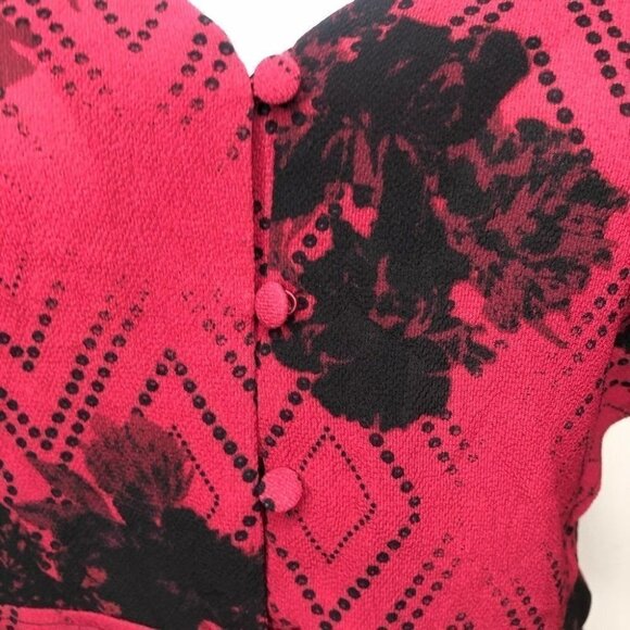 ADDITION Elle Burgundy blouse Size 14 NWT - Picture 2 of 9